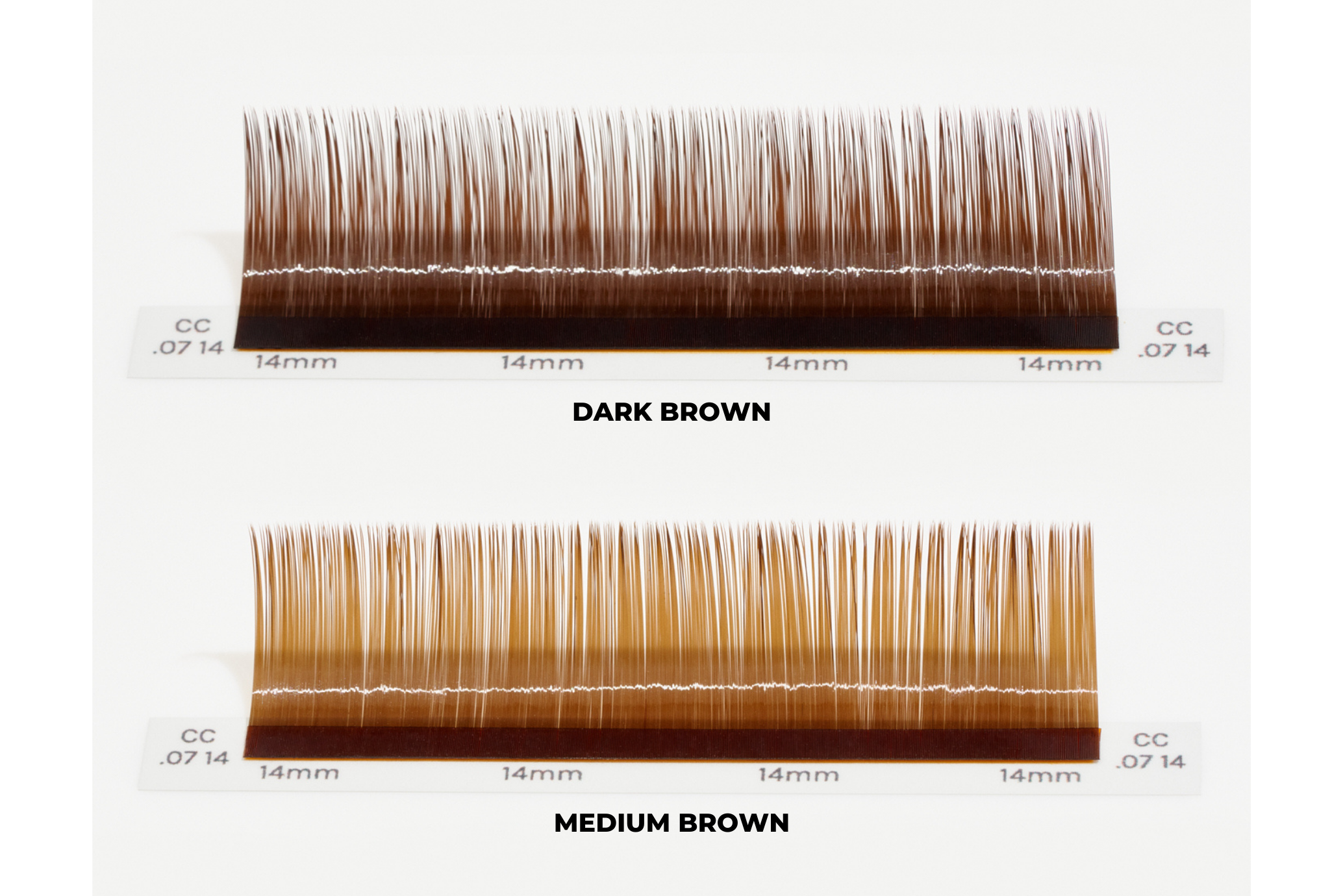 Dark Brown versus Medium Brown Eyelash Extensions