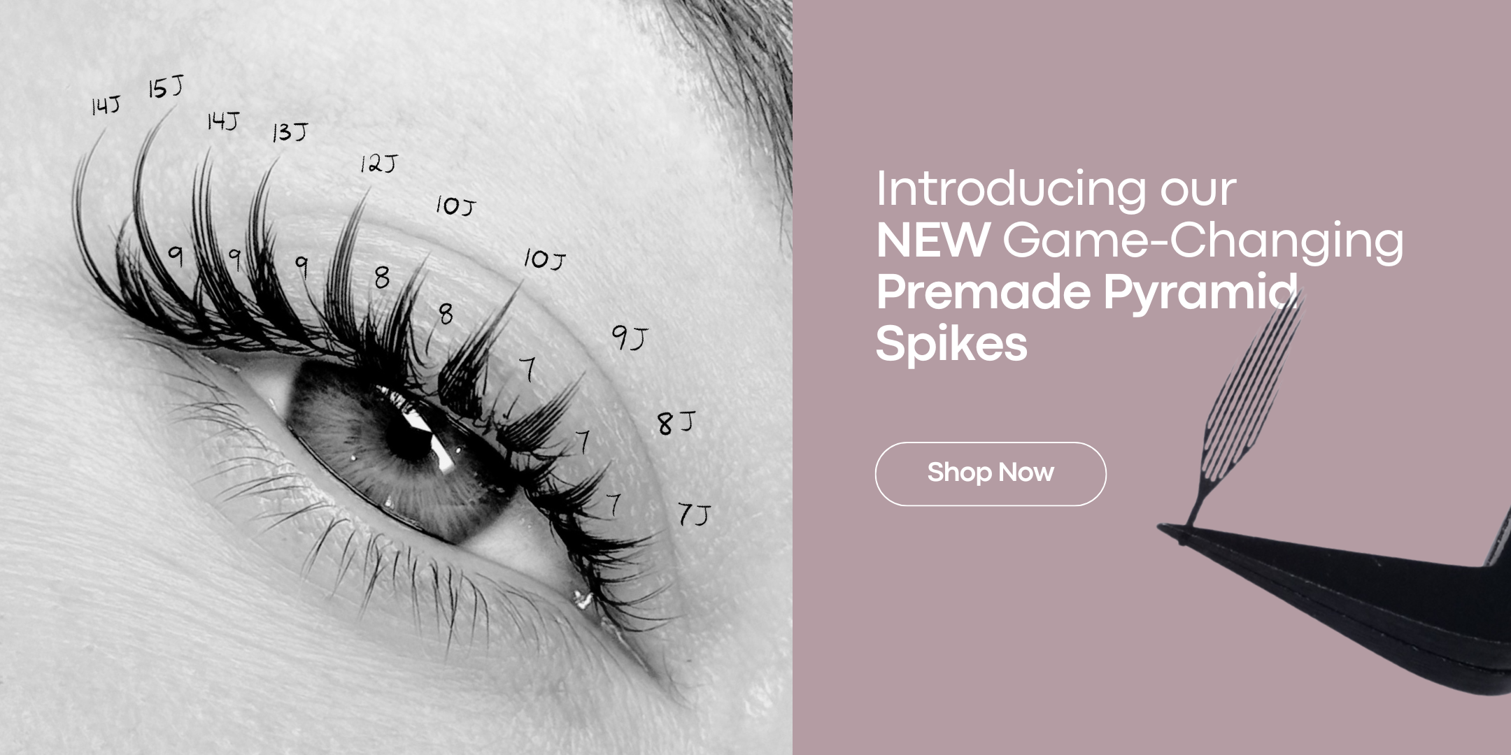 premade pyramid spike lashes