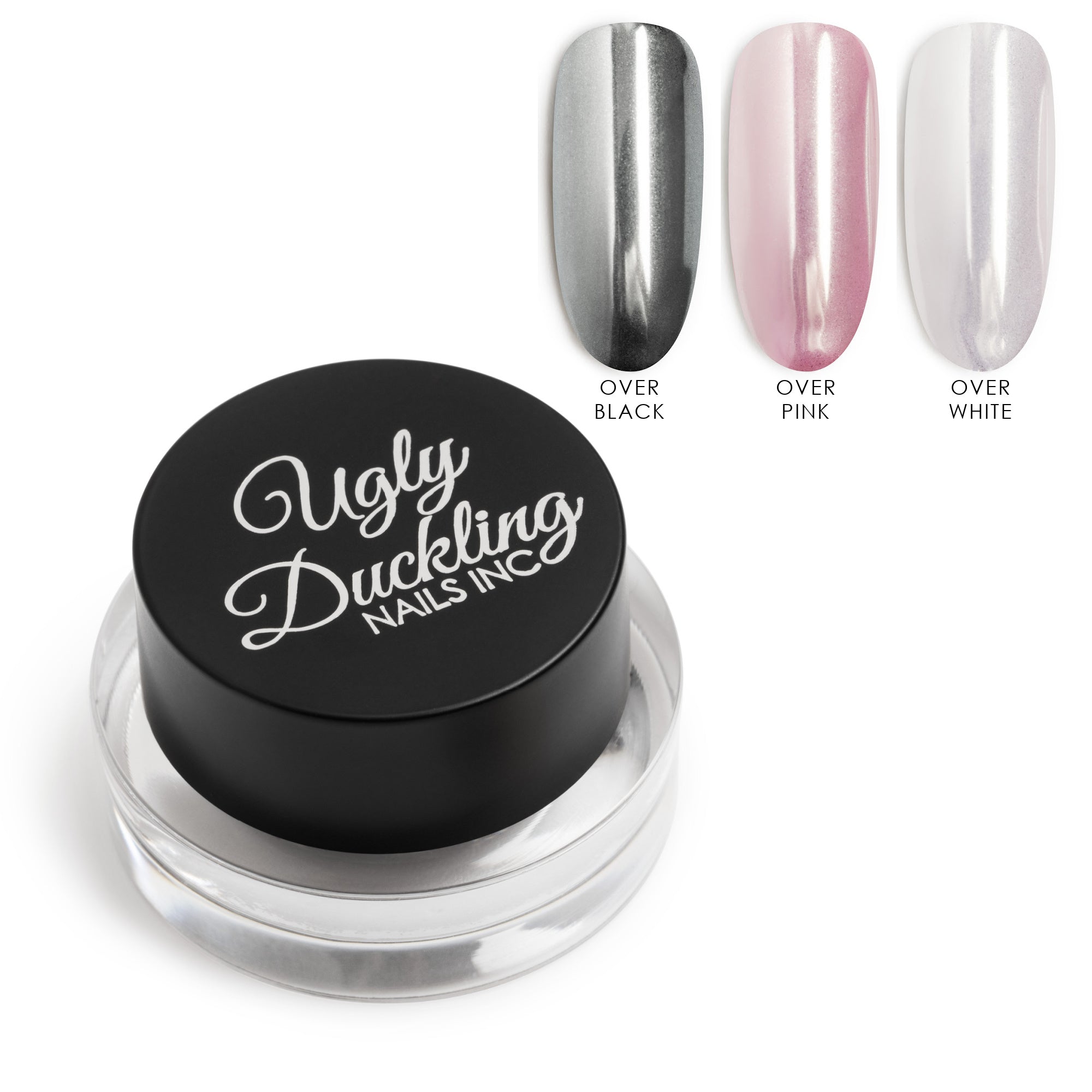 Ugly Duckling Nails Inc. nail polish pot with color options displayed on a white background
