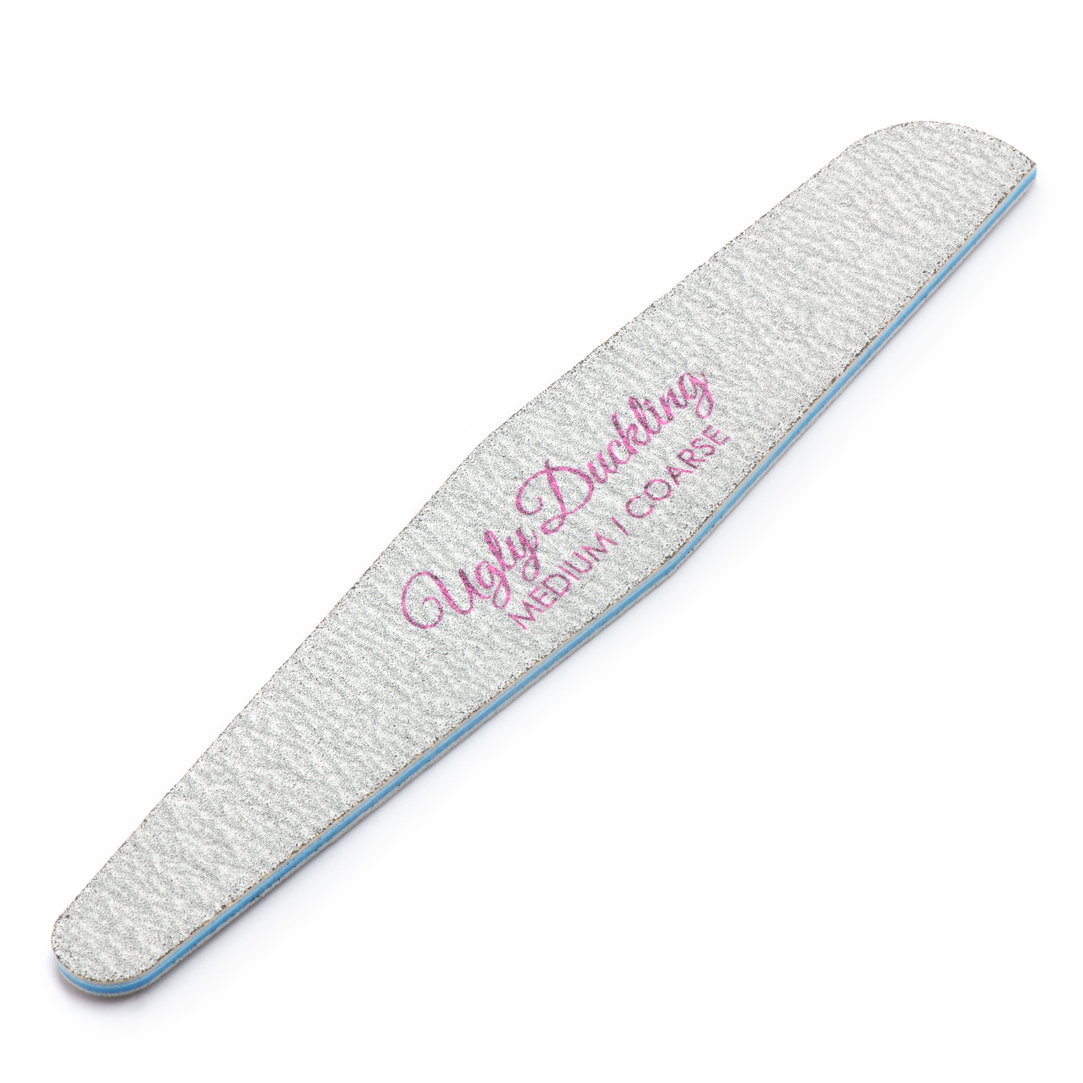 Nail file with 'Ugly Duckling' branding on a white background