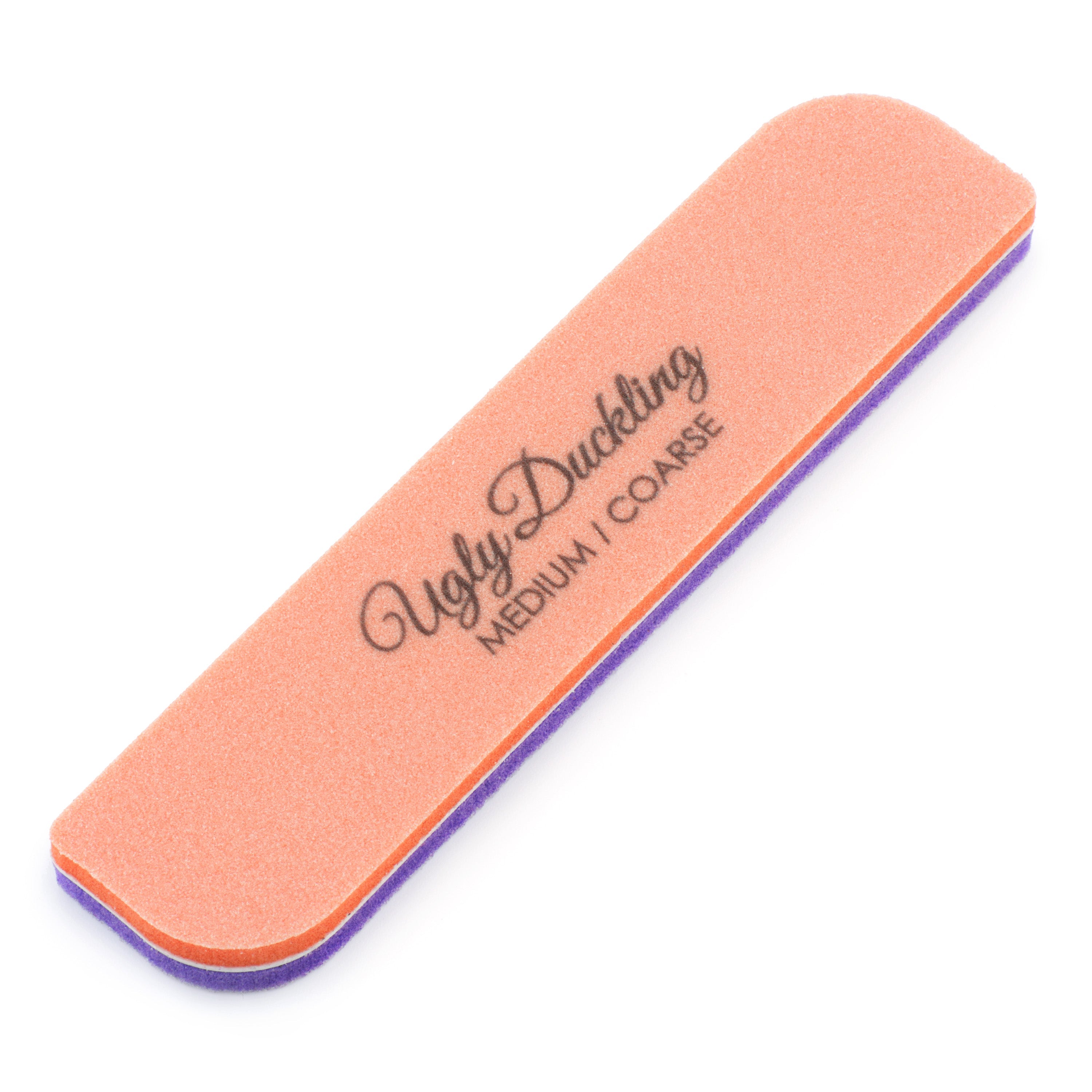 Nail file with 'Ugly Duckling' branding on a white background
