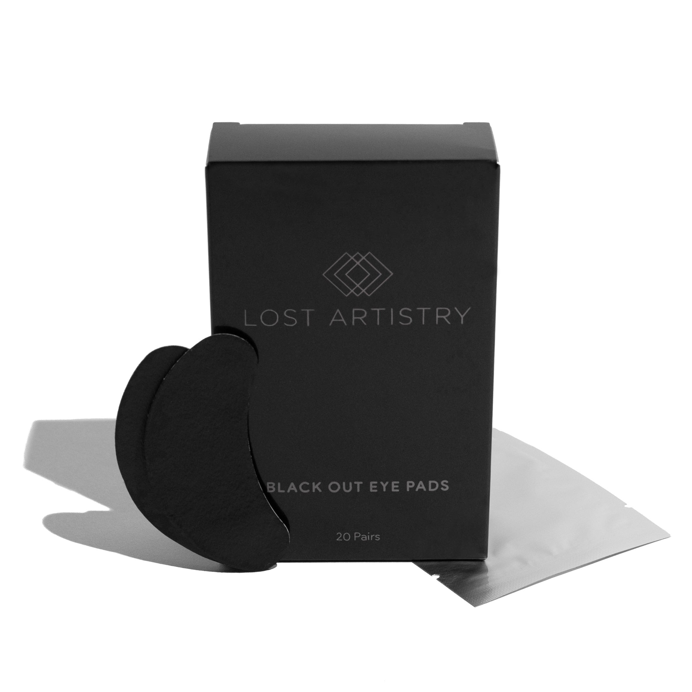 black eyelash extension eye pads