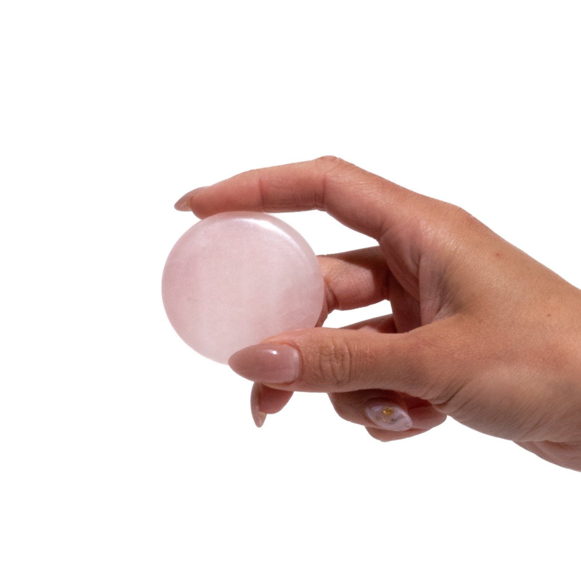 pink jade stone for eyelash extension application