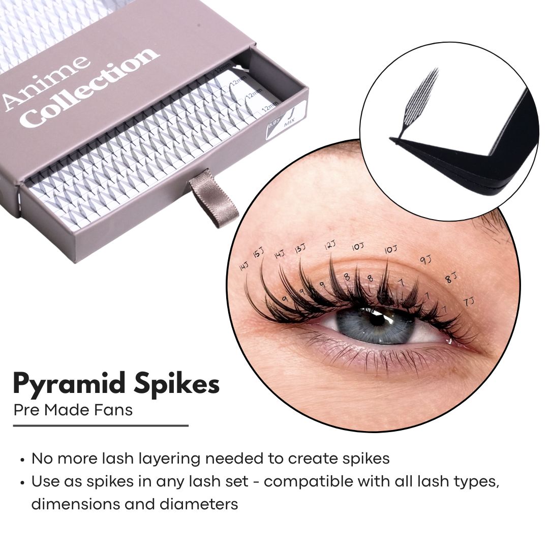 pyramid spike lash map
