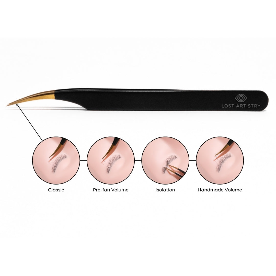 sunset lash isolation tweezer