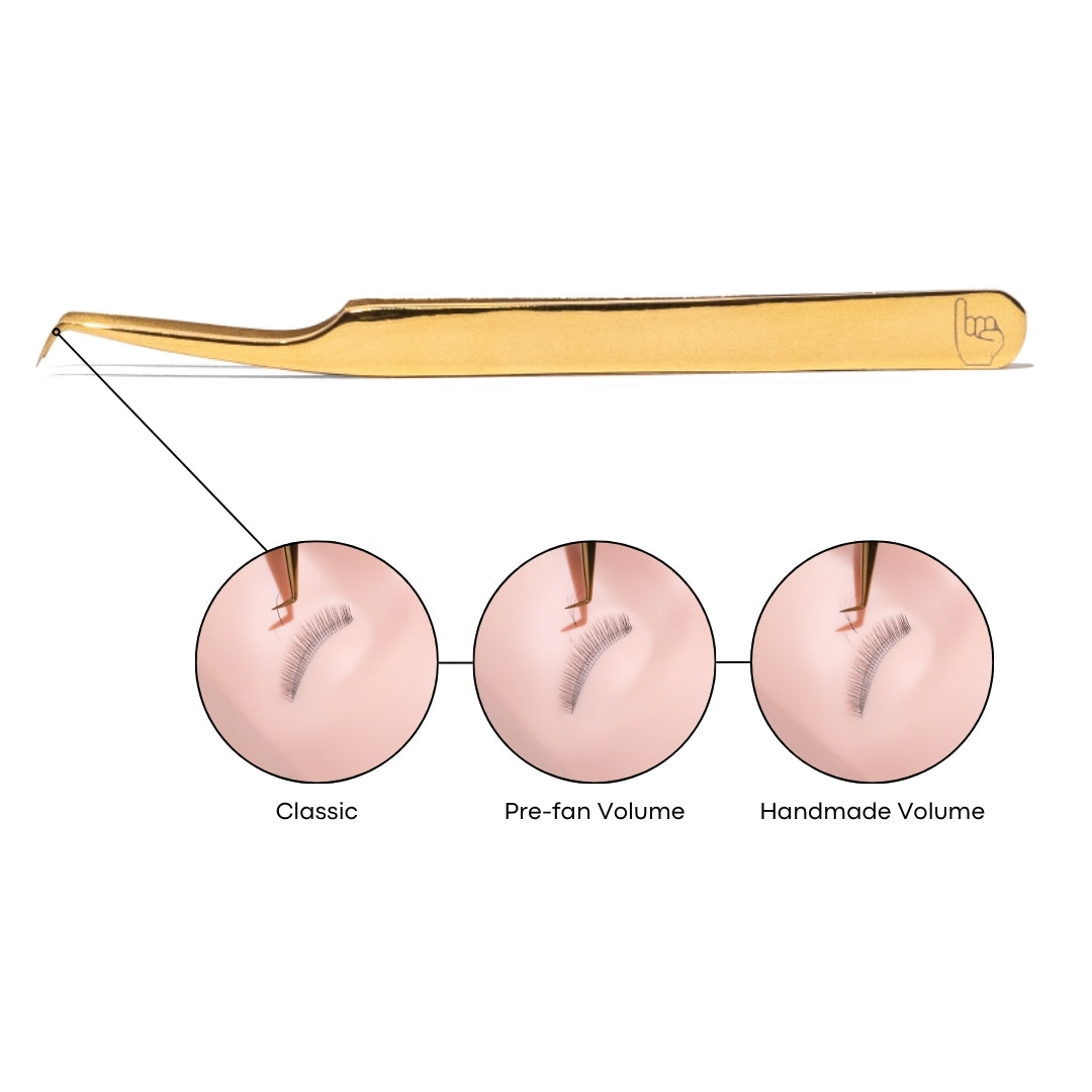 volume lash extension tweezer