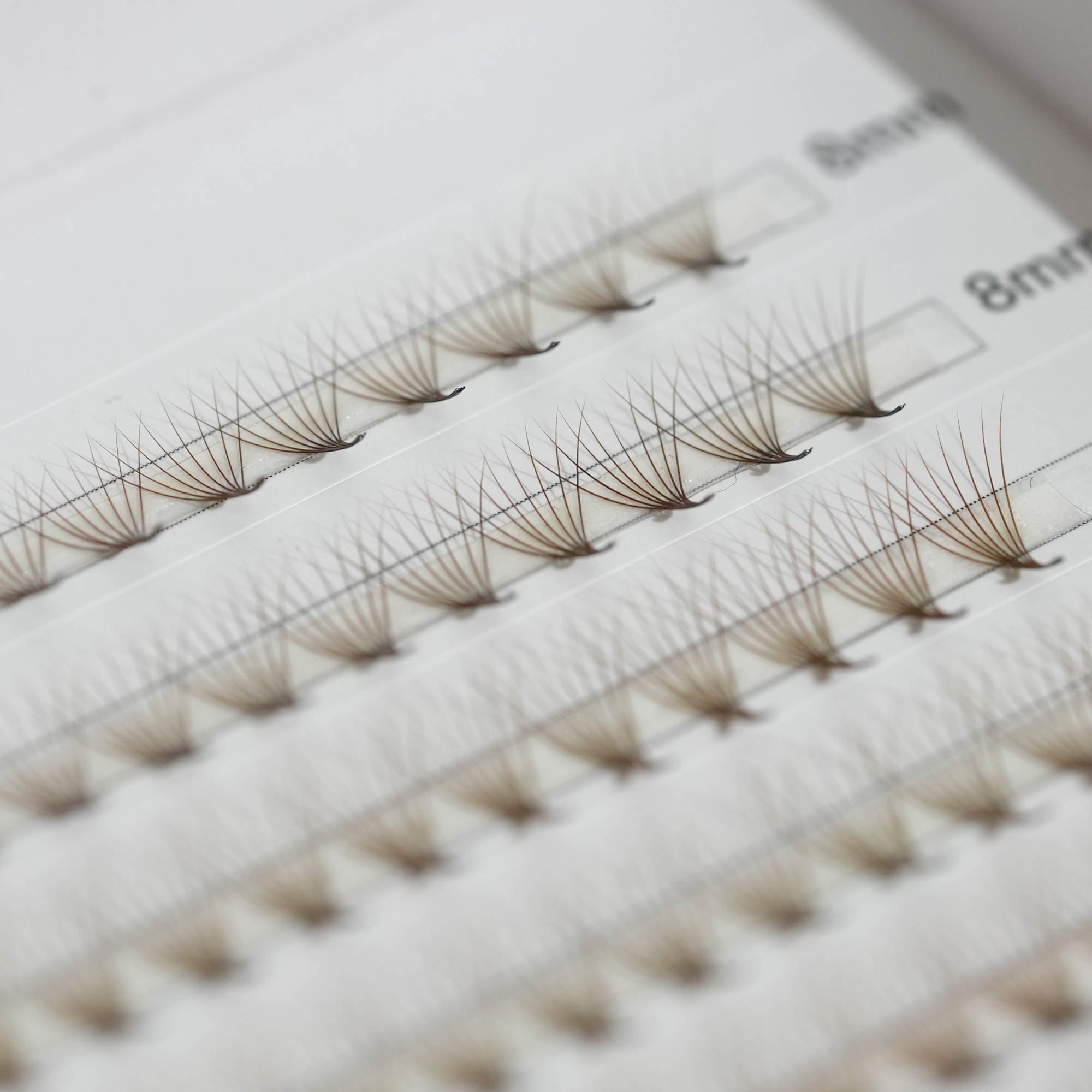 Brown Mid Stem Pre-Fan Lashes