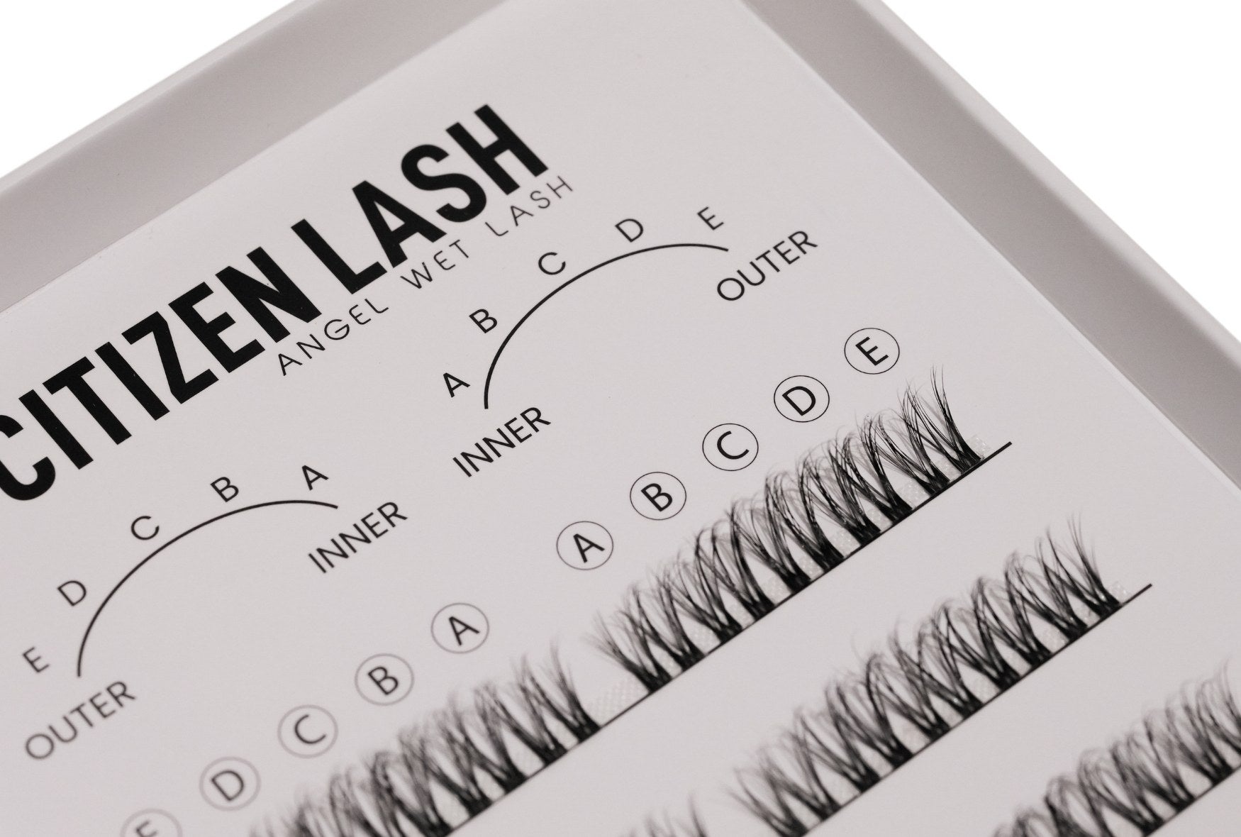 tray of angel wet lash style diy extensions