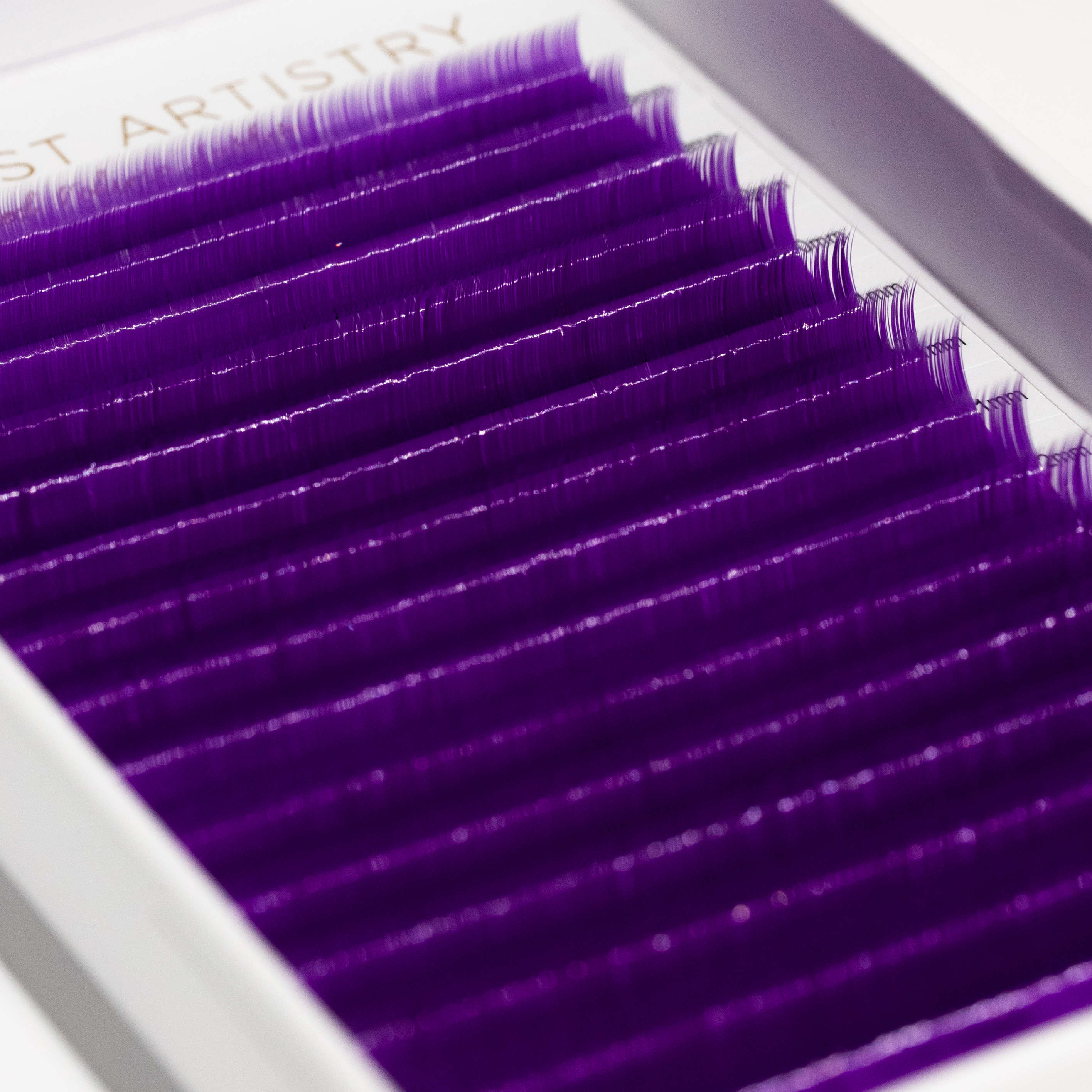 purple color lash extensions