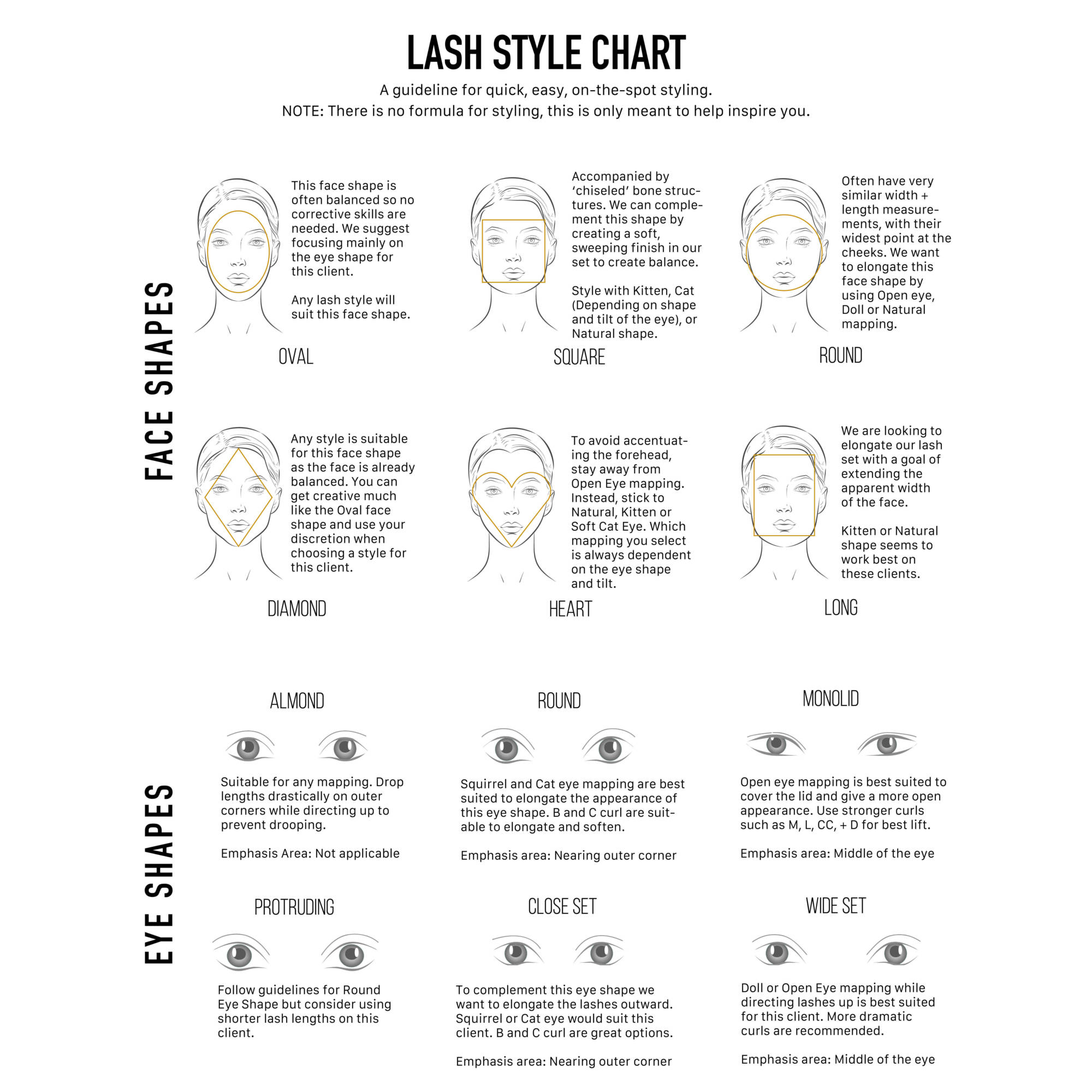 FREE Lash Style Chart PDF