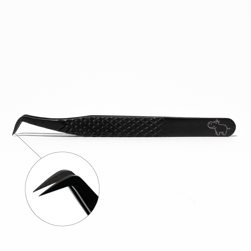 slim boot volume tweezer for eyelash extension application