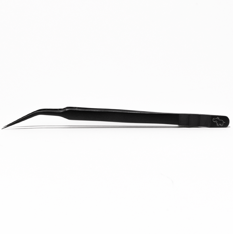 precision isolation tweezer for eyelash extension application