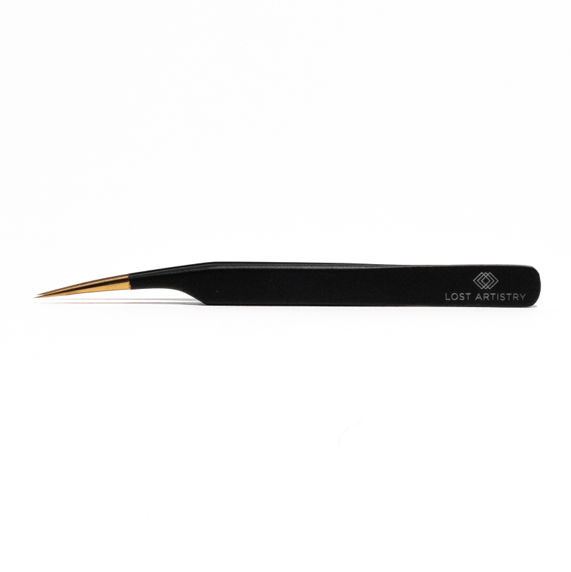 straight isolation tweezer for eyelash extension application