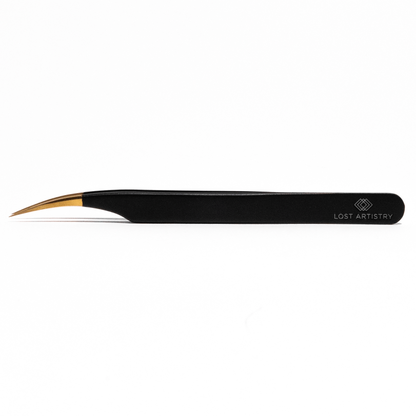 sunset isolation tweezer for eyelash extension application