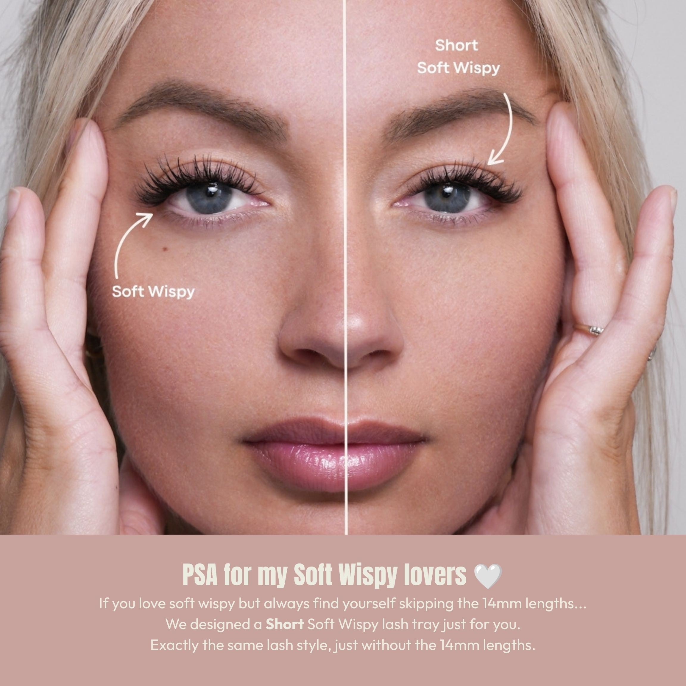 short soft wispy - lower length lashes