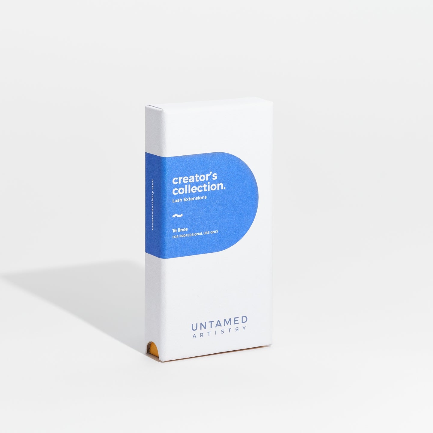 Product packaging with 'creator's collection' and 'Untamed' branding on a white background
