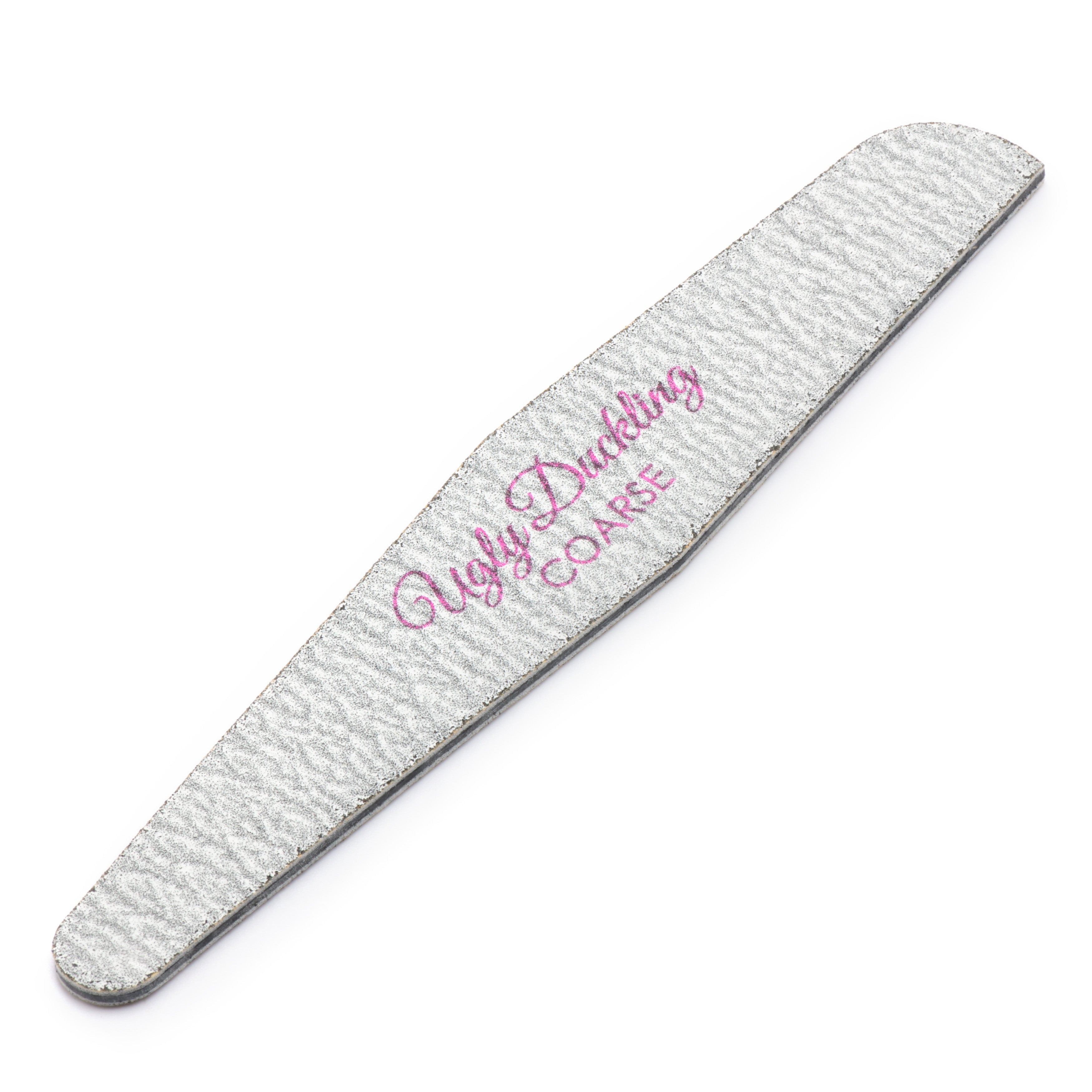 Nail file with 'Naggy Duckling' text on a white background