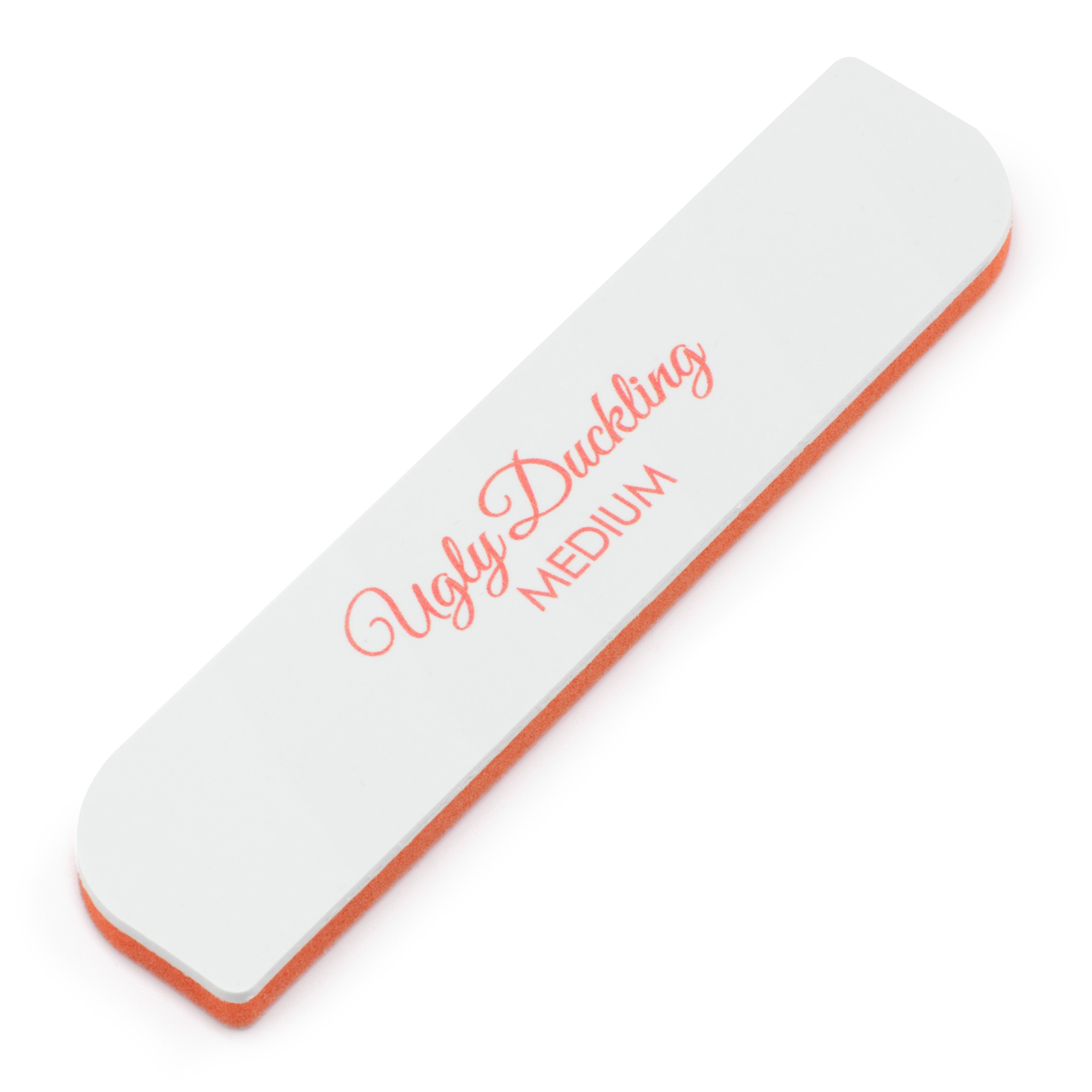 Rectangular white object with 'Ugly Duckling Medium' text on a white background