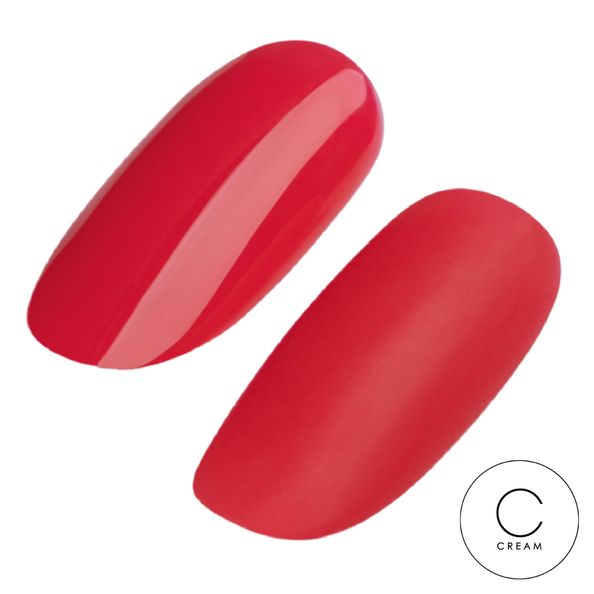 Two semi-sheer white nails on a white background with 'SS Semi-Sheer' label.