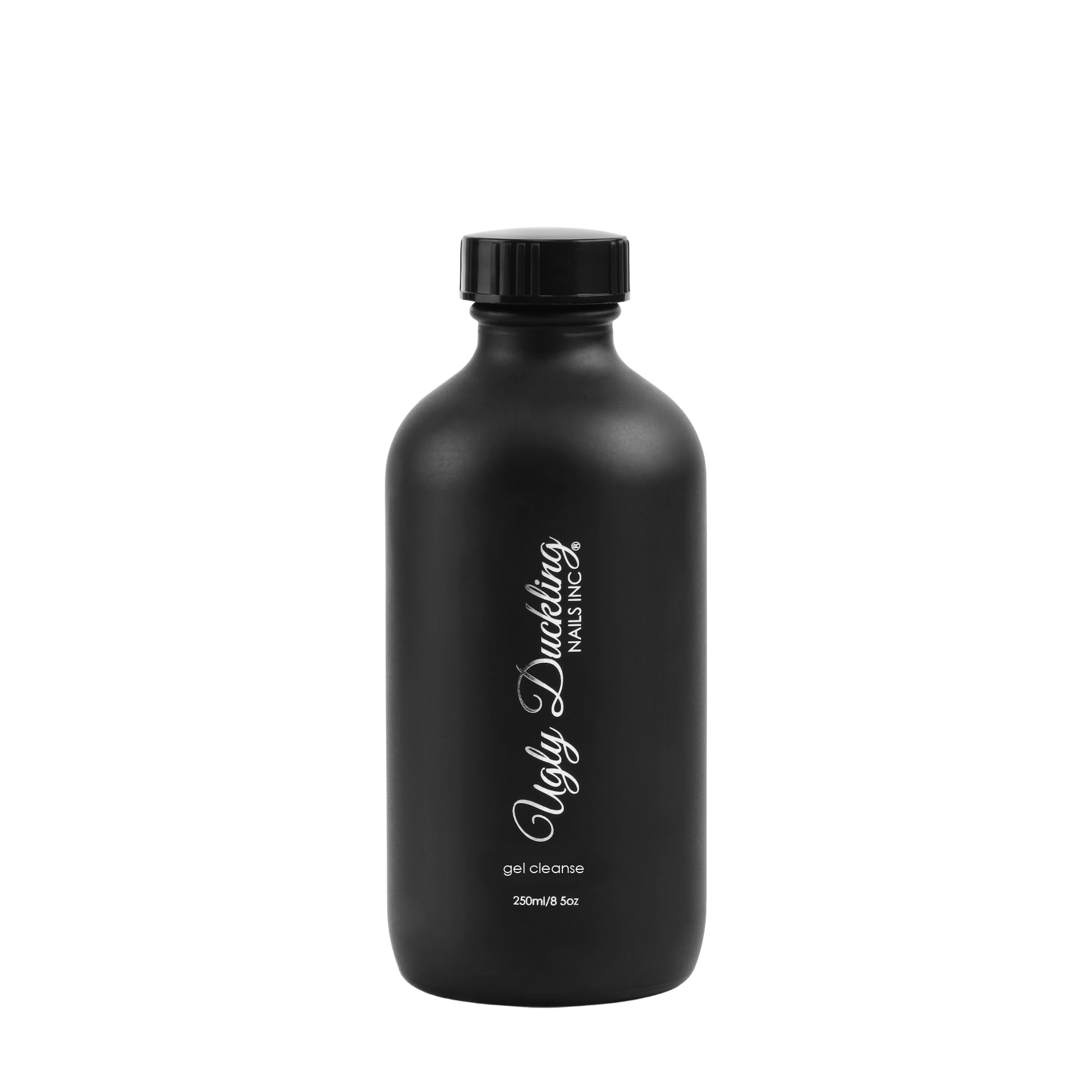 Black bottle with 'Ugly Duckling' branding on a white background