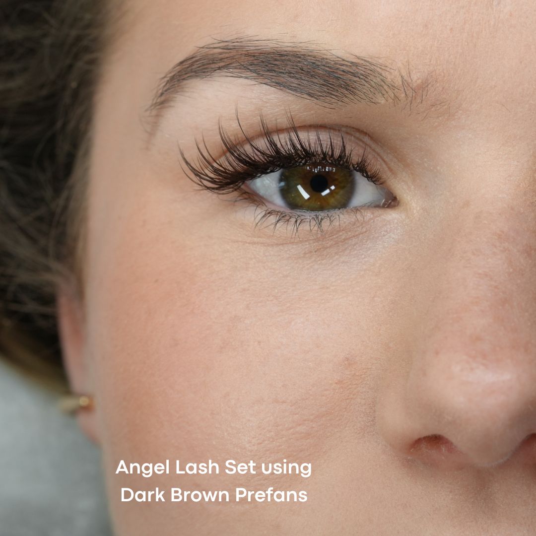 dark brown premade lash extensions