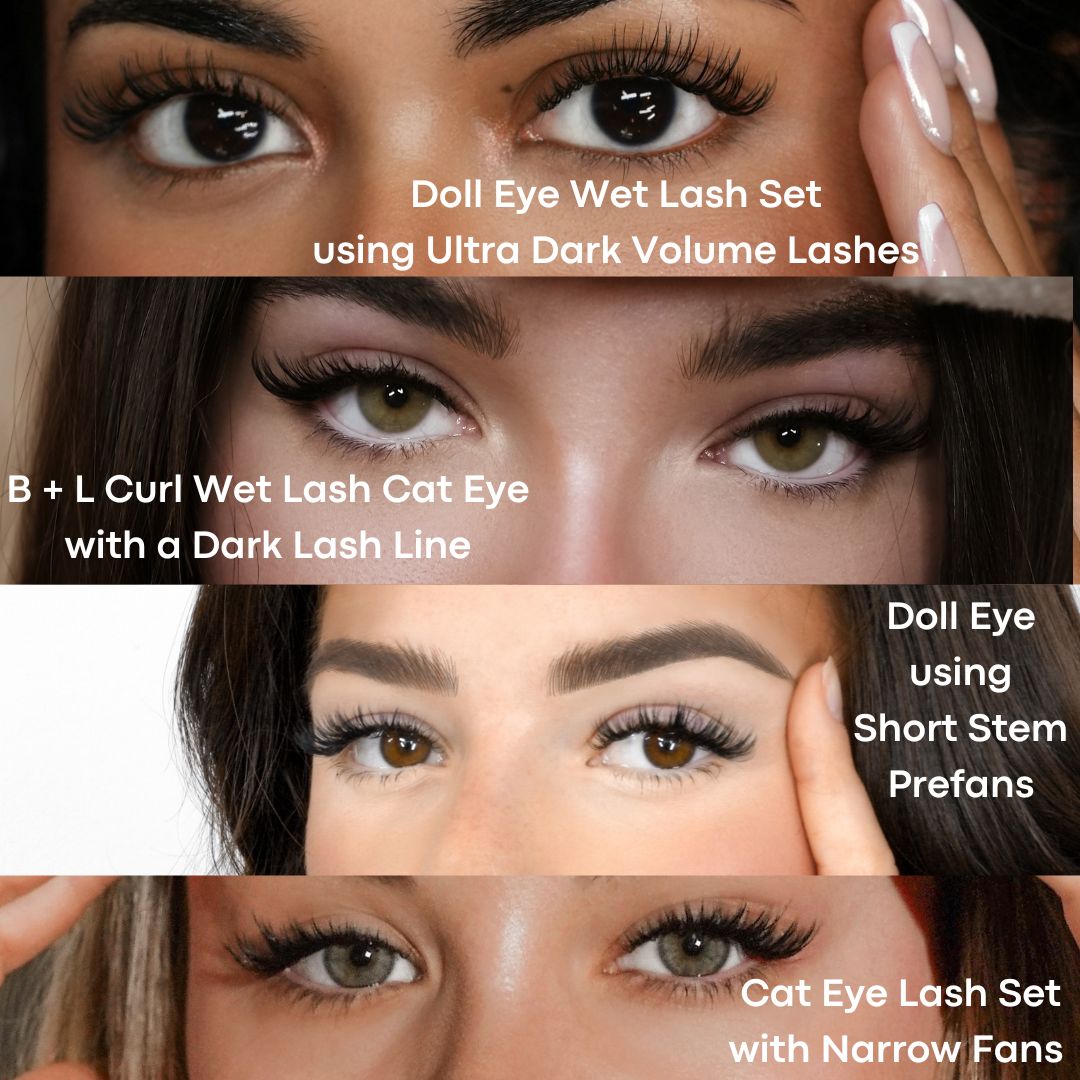 doll eye wet lash cat eye lash styles